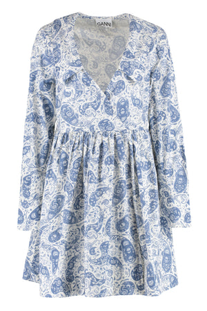 Printed cotton dress-0